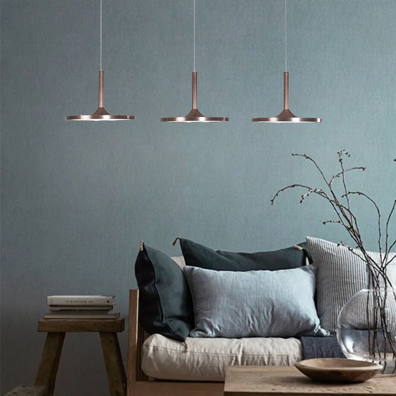 

3 Heads Modern LED Dining Room Chandeliers Simple Round Living Room Restaurant Bar Cafe Bedroom Study Lamp Free Shipping