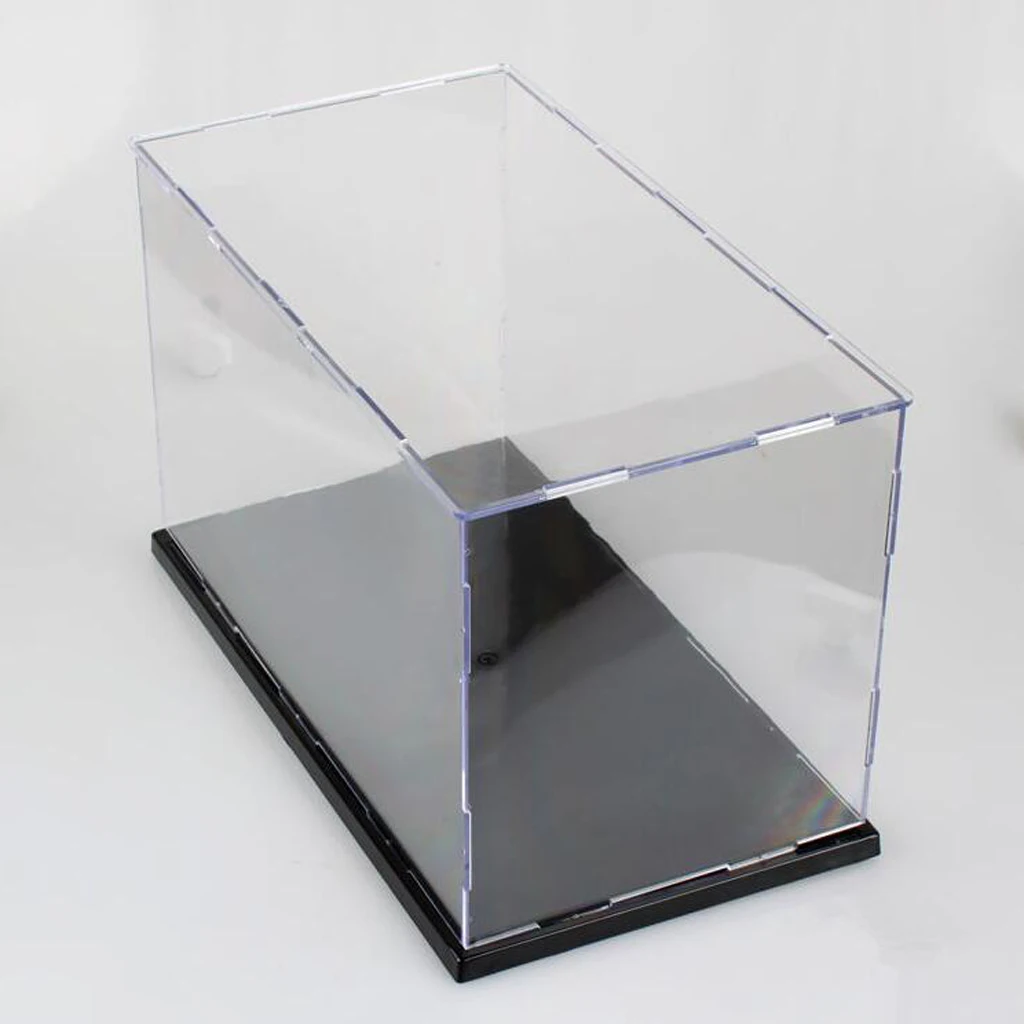 1 Clear Acrylic Display Box Dustproof Case for Kids Model Doll Toys