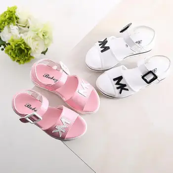 

HaoChengJiaDe Girls Cute Soft Sandals Children Beach Slippers Shoes Summer Style Kids Shoes Girls Princess Roman Sandals Shoes