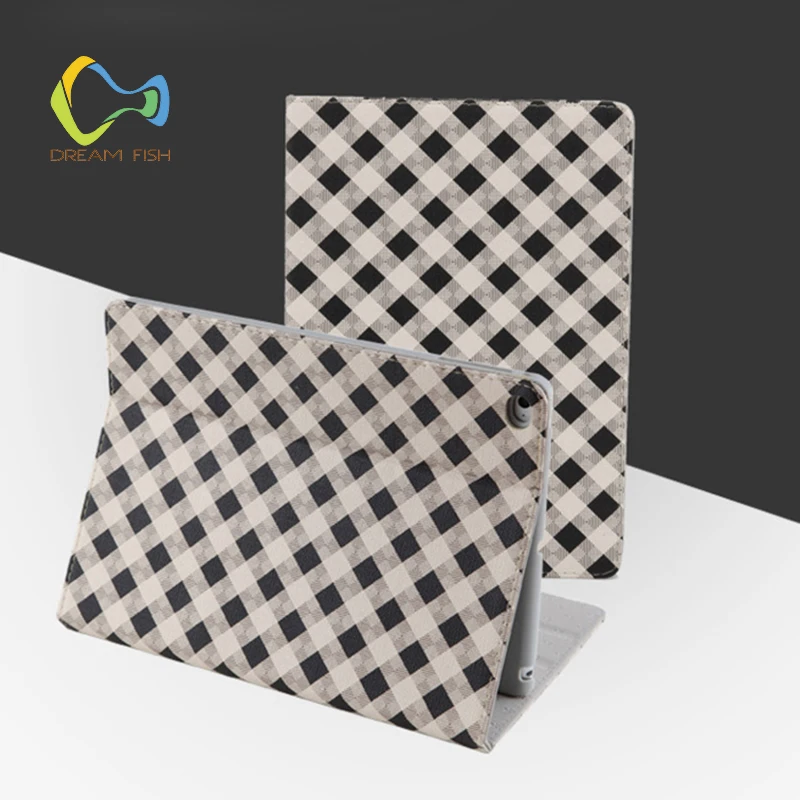 

For Ipad 2018 Case Luxury Lattice Cover PU Leather Smart Holder Auto Sleep Wake Up Protective for Apple Gadget A1893 A1954