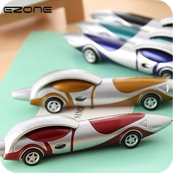 

EZONE New Creative Car Ballpoint Pen Blue Ink Plastic Novelty Pen Kawaii Cartoon Student Stationery Material Escolar Papelaria