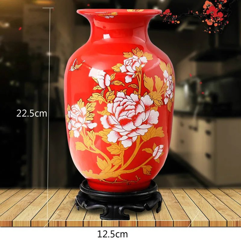 Цзиндэчжэньская ваза керамические украшения современный китайский стиль домашний стол настольный декоративный фарфор G - Цвет: 2