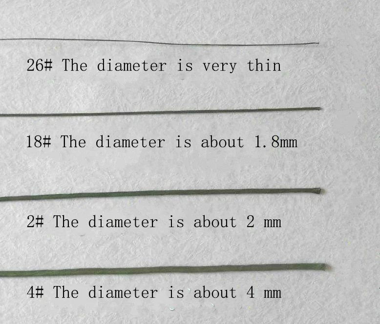50 шт./партия, высококачественная бумага, покрытая искусственными ветками, проволока из железа для DIY/нейлоновый цветок, аксессуары 26#0,45 мм/0,0177 дюйма 60 см
