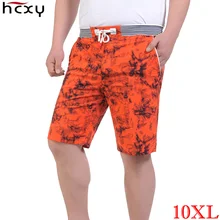 Men Shorts 2017 new fashion Linen Beach shorts Loose Straight Comfortable Men summer shorts Brand Large size 10XL