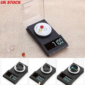 

UK 100g/0.001g Digital Milligram Scale High Precision Jewelry Balance Gram Weigt