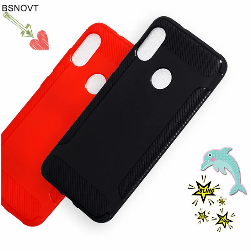 Best For Xiaomi Mi A2 Lite Case TPU +Carbon Fiber Silicone Bumper Anti knock Case For Xiaomi Redmi 6 Pro Case For Xiaomi Mi A2 Lite
