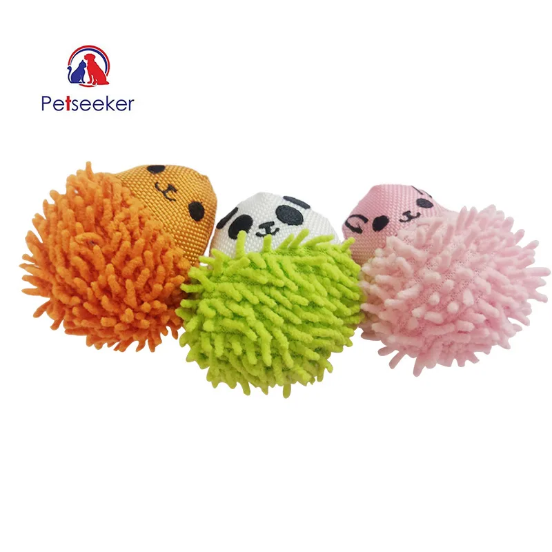 

Oxford Fabric Stuffered Cat Toy Scratch Design For Cats Smile Face Animal Shape Funny Kitty Training Toy Squeaker Cat Toys