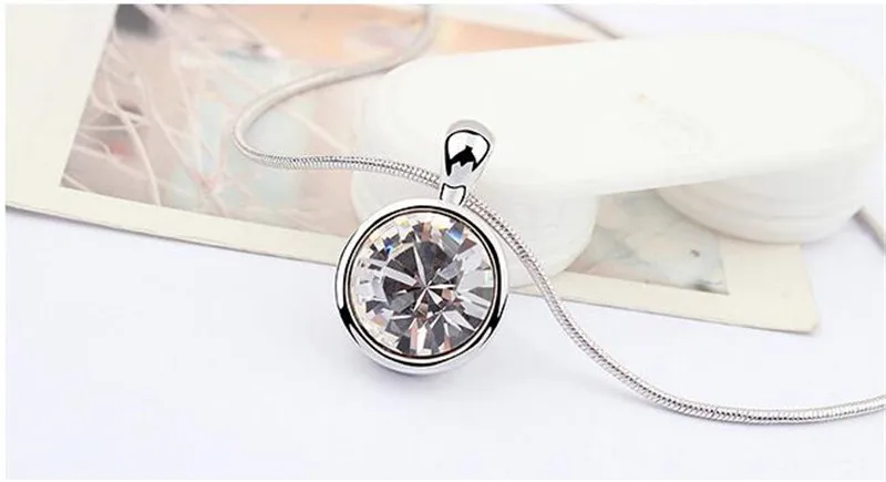 SHDEDE большие круглые подвески ожерелье серьги Пасьянс прозрачный кристалл от Swarovski высокое качество Ювелирные наборы для женщин подарок