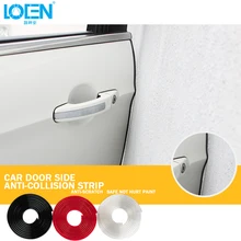5 M/lote PVC Protector de Puerta de Coche Tira de La Decoración Protector de Borde Creativo Pegatinas Car Styling Accesorios de BRICOLAJE Negro Blanco Rojo