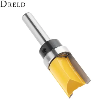 

DRELD 8mm Shank Template Trim Hinge Mortising Router Bit Straight End Mill Trimmer Cleaning Flush Trim Tenon Woodworking Cutter
