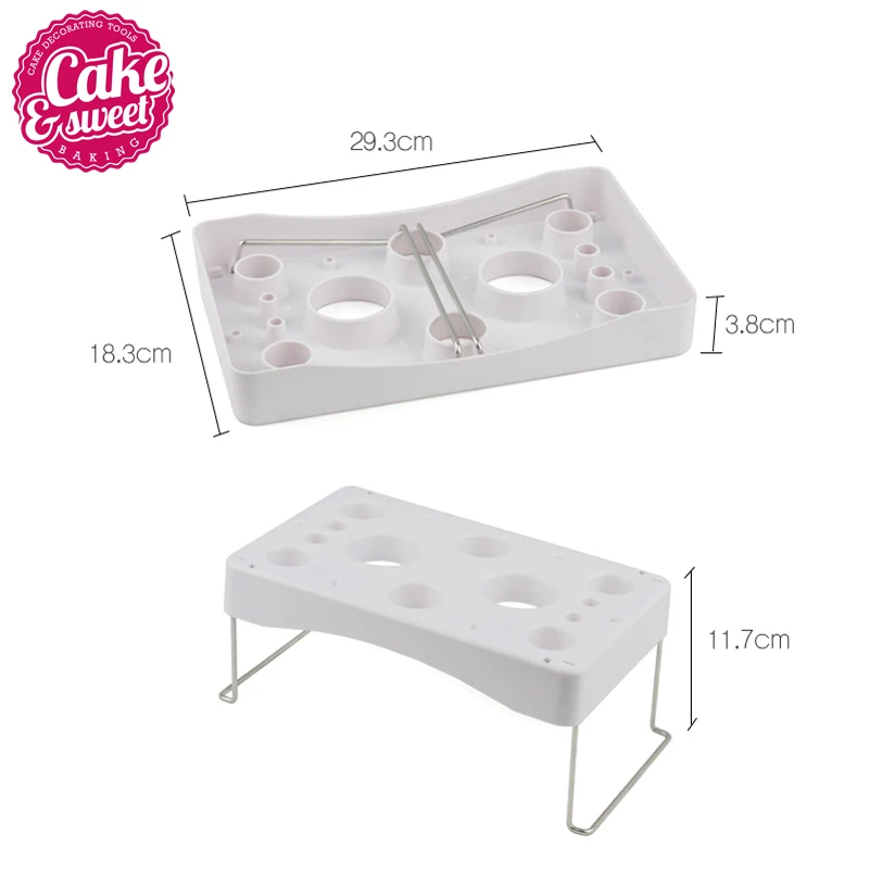 Cake tools Plastic Fondant Cake Nozzle Tips Bags Stand Holder Baking Pastry Tools Convenient Durable Decorating Accessories
