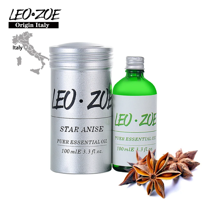 LEOZOE Star Anise Essential Oil Certificate Of Origin Italy AromatheraHigh Quality Star Anise Oil 100ml Etherische Olie leozoe oregano essential oil certificate of origin libya authentication high quality oregano oil 100ml etherische olie