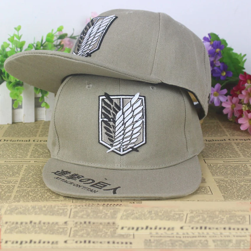 Prix pour Anime Attaque sur Titan coton casquette de baseball Soleil chapeau cosplay cadeau Hip-Hop 2015 NOUVEAU Prix pour Anime Attaque sur Titan coton casquette de baseball Soleil chapeau cosplay cadeau Hip-Hop 2015 NOUVEAU