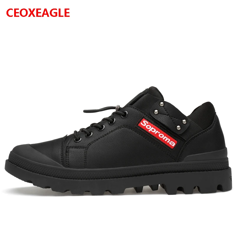 Mode fur Chaussures Pour Chaud De black Black automne Garder Confortable Chaude Casual Printemps Noir 2018 Hommes hiver Lacets Au À Vente qYXRaxt