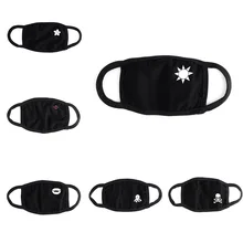 Модная унисекс зимняя теплая утолщенная маска для рта хлопок теплый респиратор от пыли модные черные маски для лица для женщин Велоспорт Анти-пыль