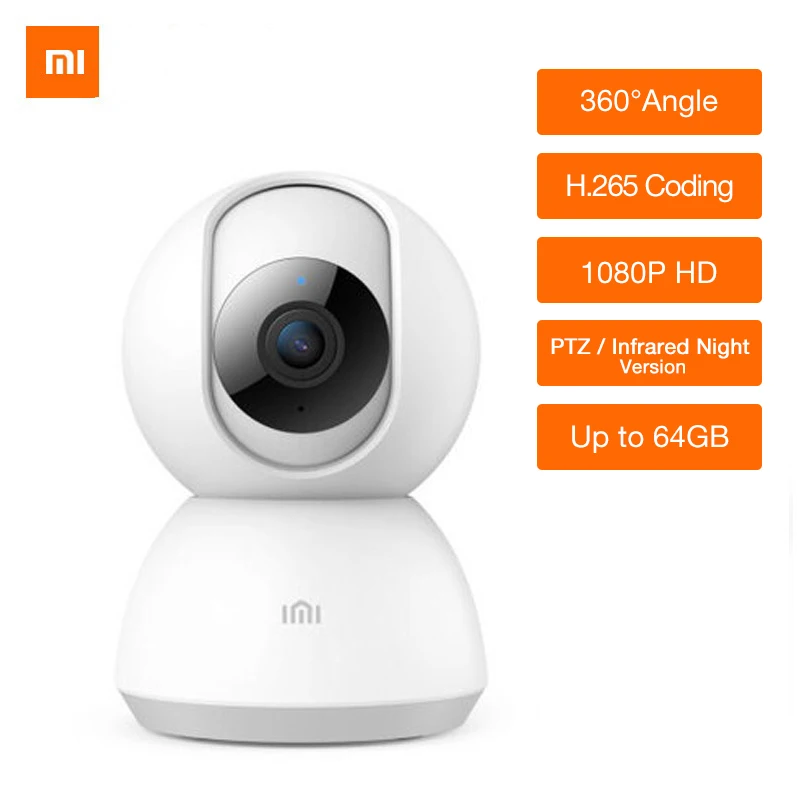 

Xiaomi Mijia 1080P HD Smart IP Camera 360 Angle Video CCTV WiFi Pan-tilt Night Webcam Baby Security Mornitor Cam smart Home Kits