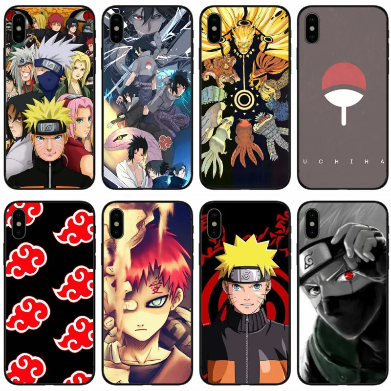 Hokage Naruto Kakashi чехол для японского аниме мягкий силиконовый черный телефона iPhone 6