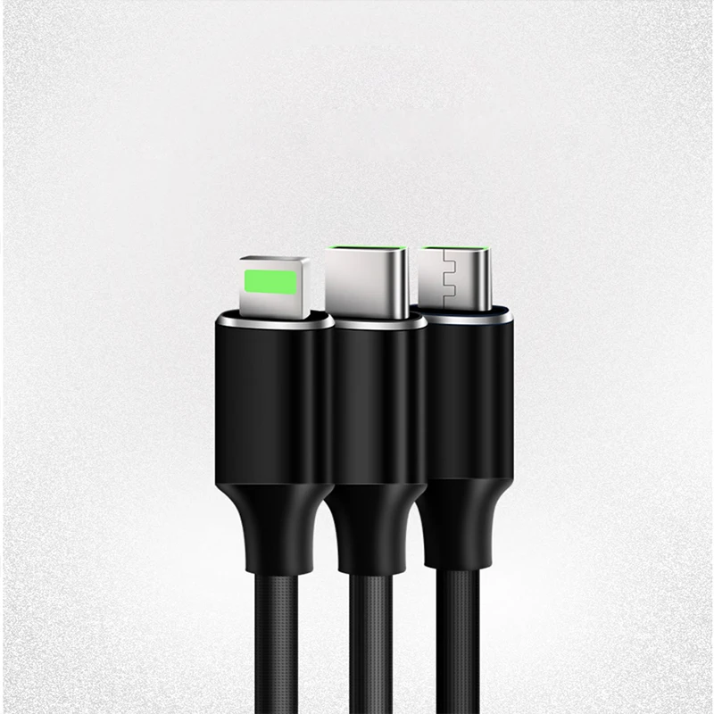 3 в 1 3 в 1 3 в 1 USB кабель 2A Быстрая зарядка Micro USB+ кабель type C 120 см нейлоновый плетеный кабель для samsung Xiaomi HUAWEI ASUS