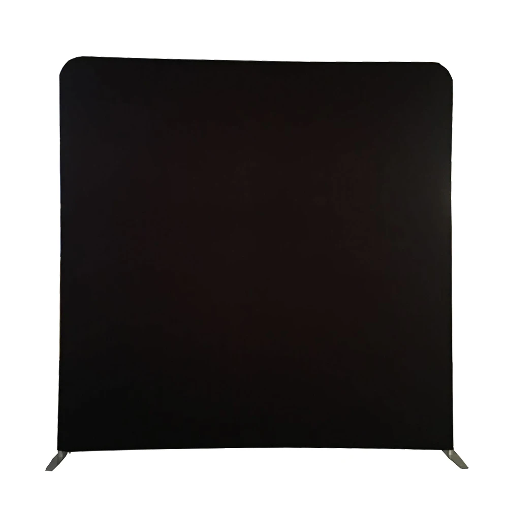 Custom black color tension fabric background photo booth backdrop
