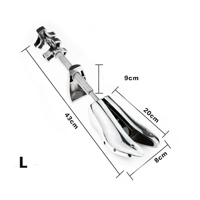 1 шт., металлические носилки для обуви из алюминиевого сплава, деревья для обуви для мужчин и женщин и на высоком каблуке, регулируемый расширитель, винтажная полка для формирования дерева для обуви - Цвет: L 39-45