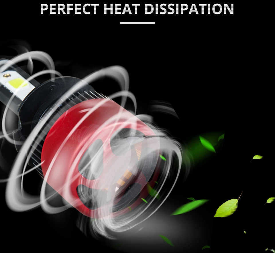 Foxcncar H7 COB Car LED Headlight Bulbs H4 Hi-Lo Beam H11 H1 H3 9005 9006  72W 10000LM 6500K Auto Headlamp Fog Light DC12v 24v (7)