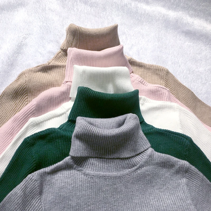 

sweater women winter 2019 turtleneck black Sweater Women Knitted pull jumper Soft Pullover Sweater Sweaters Pullovers Tops