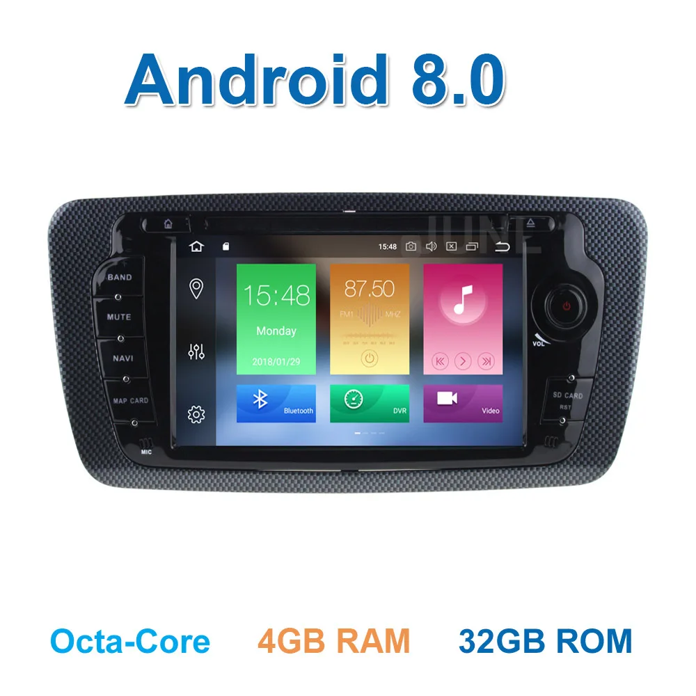 

1024*600 Android 8.0 Car DVD Player GPS for Seat Ibiza 2009 - 2013 with WiFi Bluetooth Radio GPS