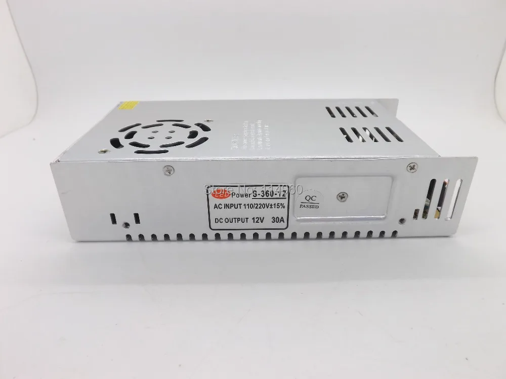 Supernova распродажа источник питания Dc12V 30A 360 Вт не водонепроницаемый светодиодный