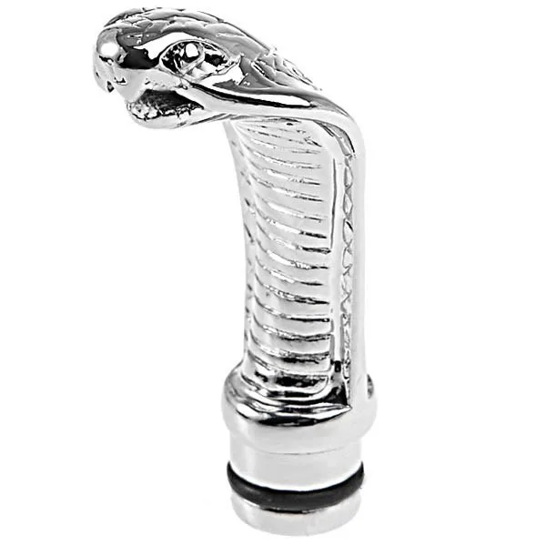 10pcs/lot Electronic Cigarette Stainless Steel Drip Tip Cobra Head SS
