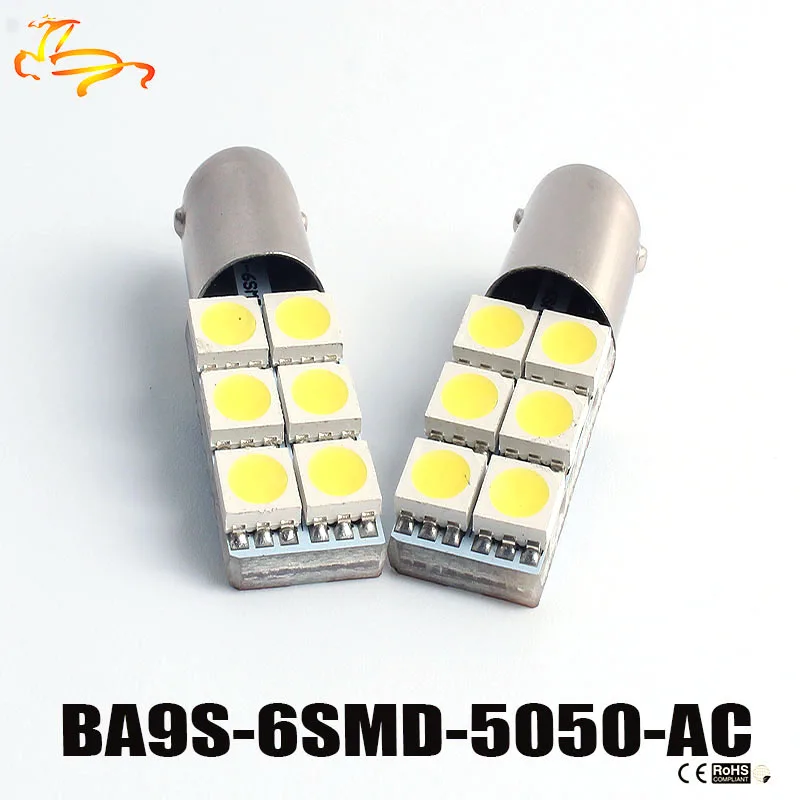 2018 NEW 10PCS T11 BA9S T4W H6W 363 White 5 LED 5050 SMD Car Wedge Side Light La - Foto 3