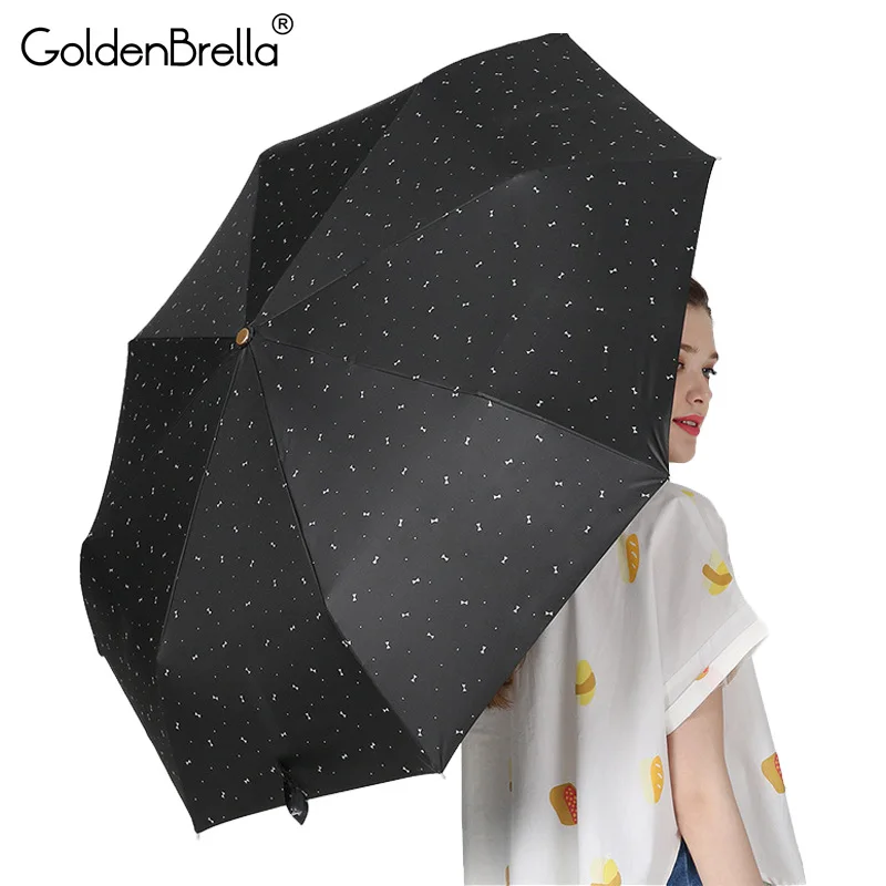 Travel Umbrella Rain Women Anti UV Sunny Automatic Folding Fashion