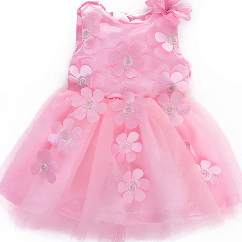 Для кукольной одежды розовый цветок кружевная юбка с трусиками кукольная одежда Счастливое Платье Аксессуары для 1" куклы