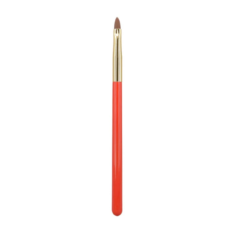 

S-114 Professional Makeup Brushes Synthetic Fiber Lip Brush Vermilion Handle pincel maquiagem Make Up Brush