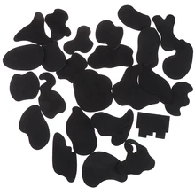 25 шт. триммер для волос шаблон татуировки+ 1 шт. окрашивание кисти шаблон трафаретные татуировки парикмахерские татуировки наклейки Горячие