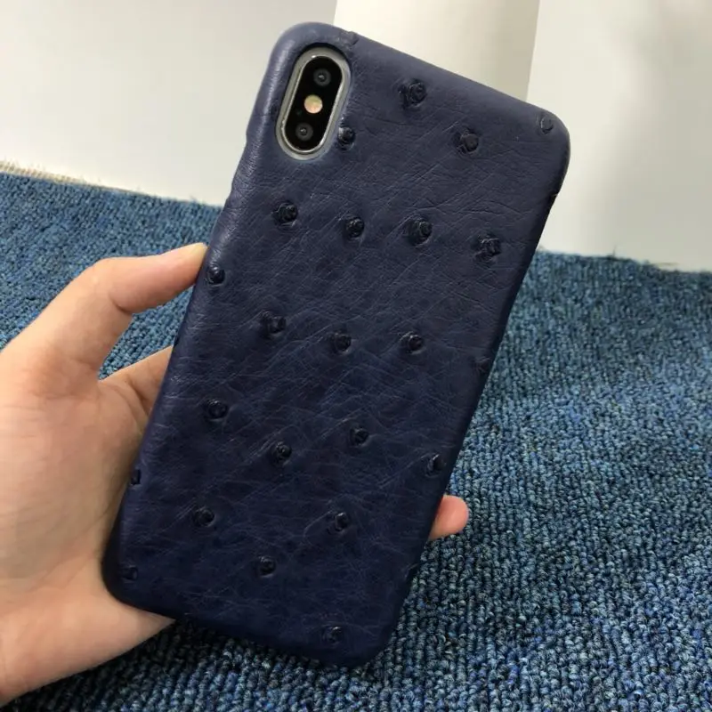 Новый чехол для iPhone X XS Max XR 5 8 'ƌ 5'' 6 1 ''из натуральной кожи страуса