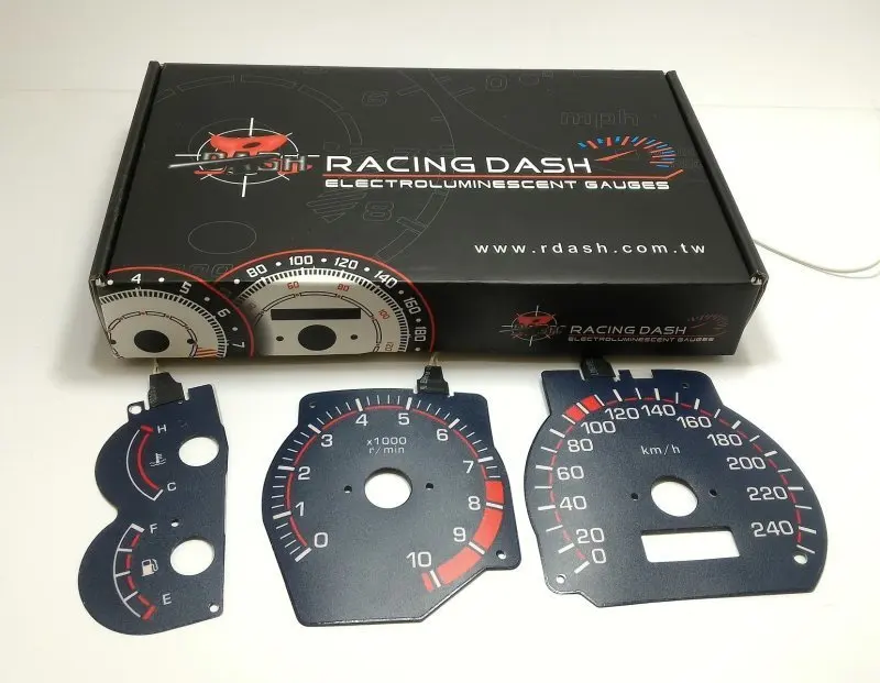 DASH EL Glow Gauge для Virage 1997 1.8L цифровой счетчик пробега темно-синяя панель обратный белый светильник 240 км об/мин 10 к Расширенный