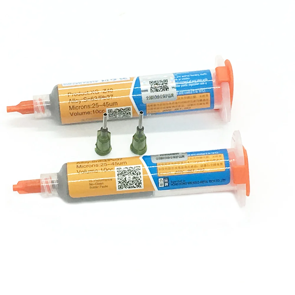 Brand New 2PCS XG Z40 MECHANIC Solder Flux Solder Paste Sn63 Pb37 25 45um 2 needles