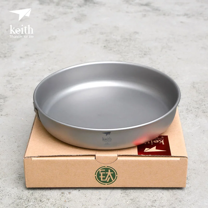 Keith Titanium sartén antiadherente utensilios de cocina para Camping al aire libre Picnic de cocción Keith Titanium sartén antiadherente utensilios de cocina para Camping al aire libre Picnic de cocción