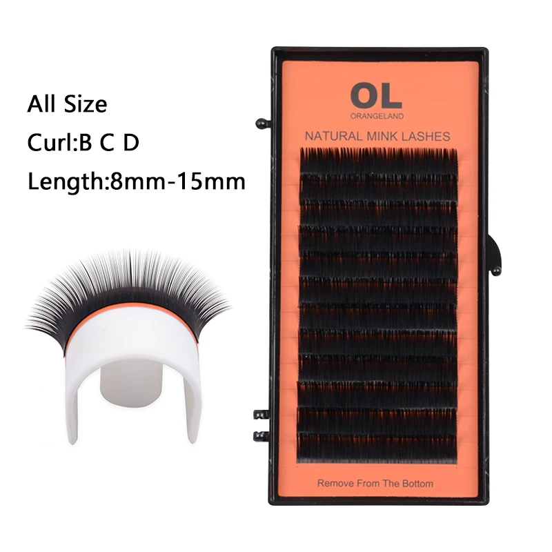 

ORANGELAND Individual All Size Eyelash Extension BCD Curl High Quality False Mink Lash False Volume Eyelash Extension