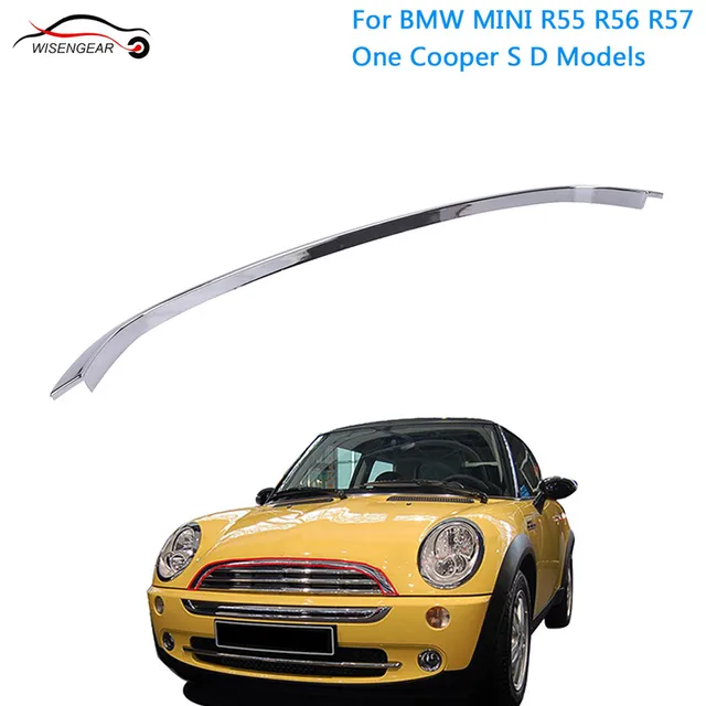 Wisenegar Front Bonnet Hood Trim Chrome Strip Grill Cover For Bmw