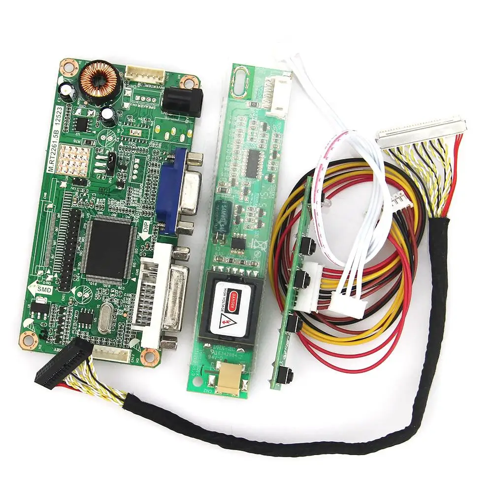 Для B156XW01 V.2 LTN156AT01 VGA + DVI M. R2261 RT2281 LCD/LED плата контроллера LVDS монитор ноутбук 1366x768 |