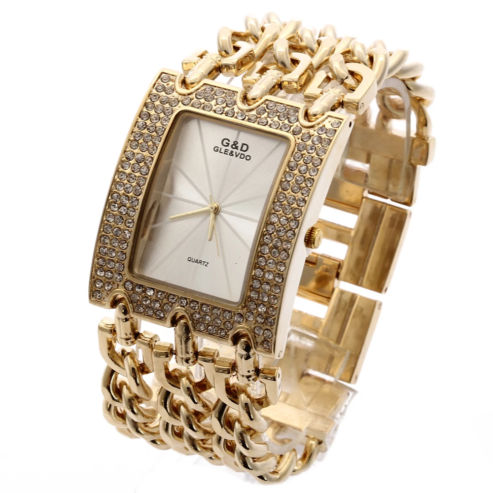 Prix pour G & D Top Marque De Luxe Femmes Montres À Quartz Montre Or Relogio Feminino Saat Robe Montre Relojes Mujer Lady Horloge cadeaux Gelée Prix pour G & D Top Marque De Luxe Femmes Montres À Quartz Montre Or Relogio Feminino Saat Robe Montre Relojes Mujer Lady Horloge cadeaux Gelée