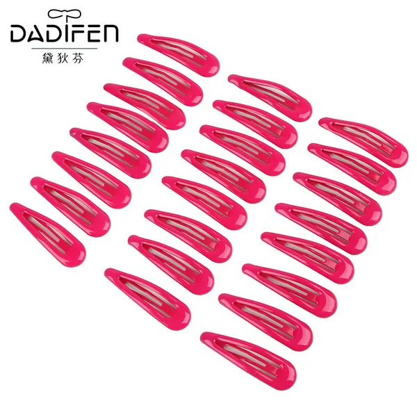 Fuchsia 24 шт./компл. леденцового цельного цвета Цвет детей оснастки Заколки для волос заколки обувь для девочек милые заколки Цвет Фул заколки для волос для детей женские аксессуары для волос - Цвет: Fuchsia