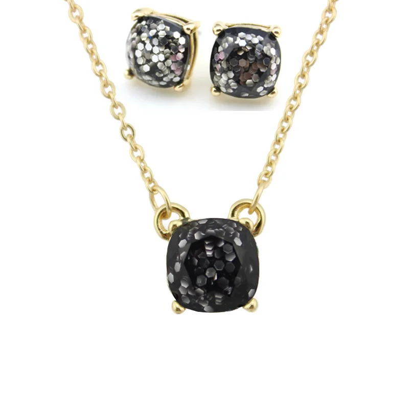 Женский комплект из колье и серёг с опалом|earrings set for women|necklace earring setbrand jewelry sets |