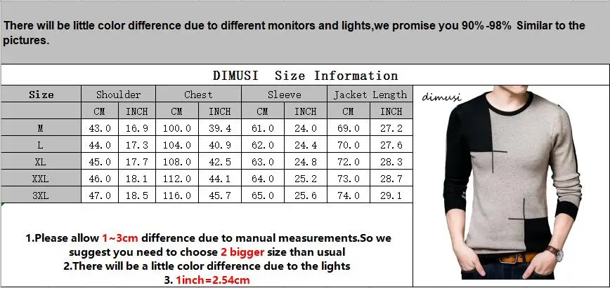 DIMUSI Spring Autumn Men's Sweater Men's Turtleneck Breathable Casual Sweater Mens O NeckSlim Fit Brand Knitted Pullovers,TA318