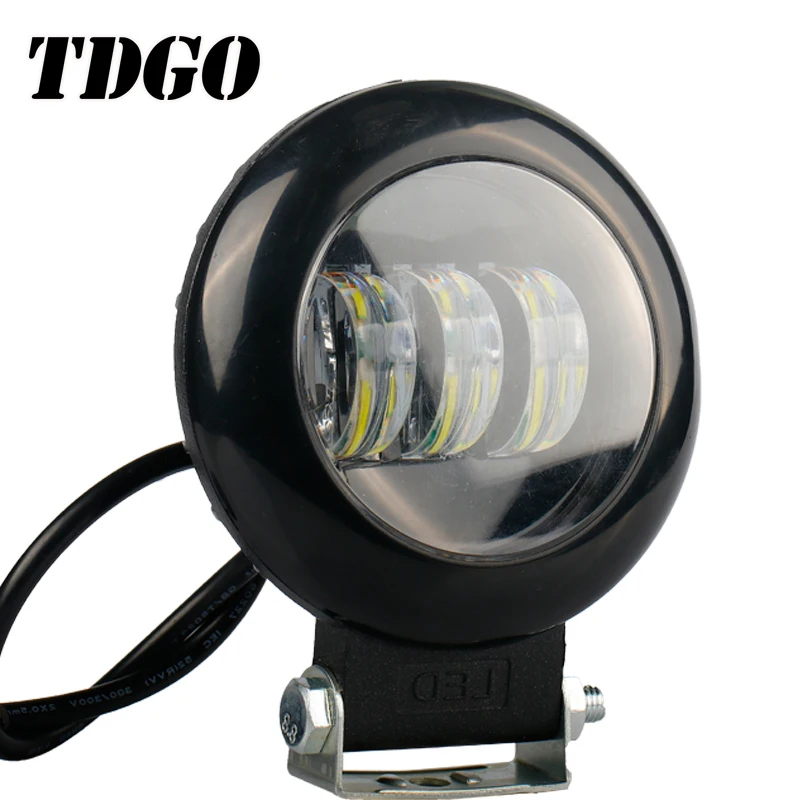 TDGO LED Motorcycles Spotlight 12V Motorbike Lights Moto Spotlight