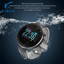 IP68 пыленепроницаемый водонепроницаемый смарт-браслет HD Дисплей прогноз информационное push-уведомление время работы в режиме ожидания: 15 дней Bluetooth 4,0 smartband