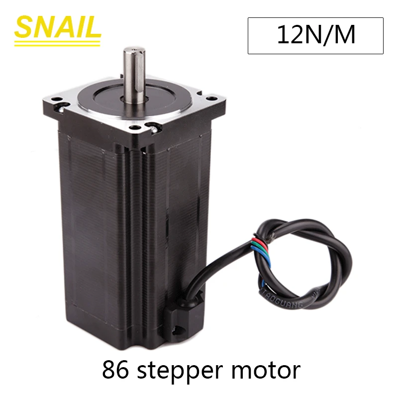 12n.m 159mm Length 2 Phase Keyway Type 86 Stepper Motor For Engraving