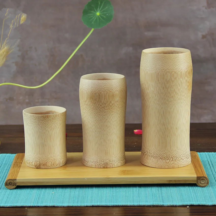 

Natural Bamboo Tea Cup without Paint Carbide Cup for Beer/Tea/Water Originality Custom Logo Japan Style