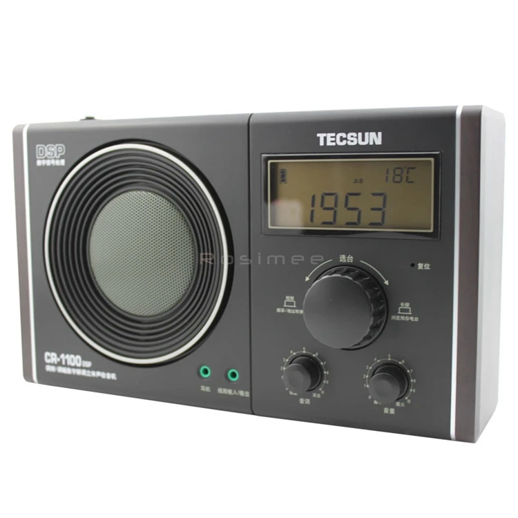 Новинка Tecsun CR-1100 DSP AM/FM/MW стерео радио мир диапазон радио портативный приемник FM радио Цифровая Демодуляция CR1100 радио